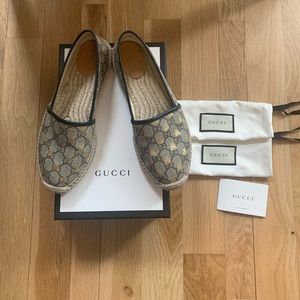 Gucci Logo Espadrille Flat